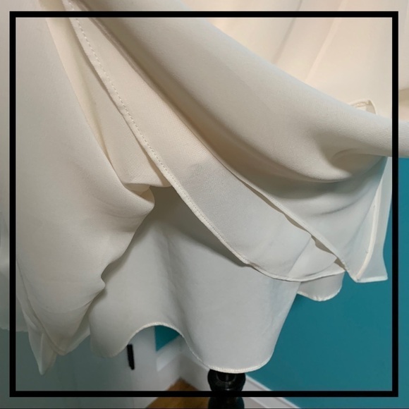 AQUA Dresses Ivory Spaghetti Strap Lace Dress - Picture 4 of 8